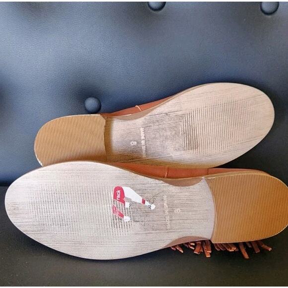 FREE PEOPLE MATISSE Women's Size 8M Fringed Flat Booties Cayenne Leather NEW - Picture 9 of 11
